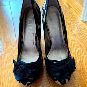 BCBG Paris Leopard Print Platform Pump